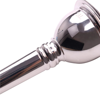 6 1/2 AL Pure Copper Silver-plated Wind Instrument Mouthpiece Euphonium Mouthpiece for Musical Instrument Accessories