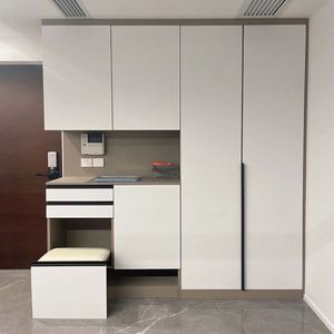 ตู้เก็บรองเท้าแบบวอล์กอิน Aimsp พร้อมตู้โชว์สำหรับห้องนั่งเล่นและห้องนอน - Product Image 6