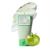 Masque Nettoyant Vegan à la Tomate Verte et au Thé Vert 120ml – Nettoyage en Profondeur pour Tous Types de Peau
