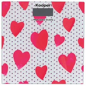 Bilancia Digitale Personale in Vetro HEARTS 2 ASS - Product Image 3