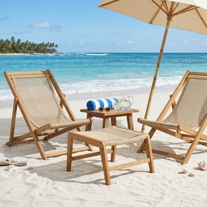 Setti Ottoman Anyam Round avec une belle tressage, combine une élégance naturelle, idéal comme repose-pieds polyvalent - Product Image 4