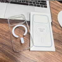 Étui de téléphone magnétique transparent en PC et TPU de haute qualité GSCASE pour iPhone 18 17 Plus 16 Pro 16 Pro Max et Samsung A55