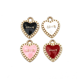 Pendentifs Cœur en Alliage de Zinc, Breloques Cœur pour Bijoux DIY, Accessoires Unisexe, Cadeau, Porte-clés, Chaîne de Téléphone - Product Image 5