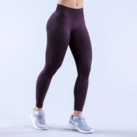 Leggings de yoga et fitness pour femmes, en nylon, sans couture, respirants, légers, taille basse, effet push-up, avec logo, très demandés