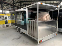 Four à pizza au feu de bois Food Truck USA Vérifié Remorque alimentaire entièrement personnalisée avec équipements de cuisine