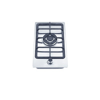 Vente d'usine - Plaque de cuisson à gaz de haute qualité pour cuisine, 2 brûleurs, cuisinière encastrable avec panneau en verre coloré, brûleur réversible, gaz naturel/gaz propane
