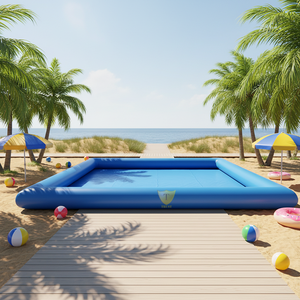 <span class=keywords><strong>Piscine</strong></span> gonflable grande capacité avec parois latérales renforcées, parc aquatique extérieur et lieux de réception pour fêtes - Product Image 1