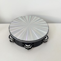 Hot Sale Laser Tambourine Wood Drum Body Musical Instrument Toy