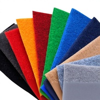 Tapis en polyester brossé épais de couleur unie, jetable, pour salles d'exposition, mariages, grandes inaugurations - Rouge minimaliste moderne