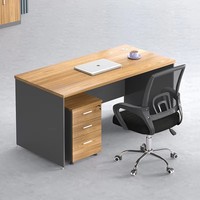Bureau d'ordinateur en gros pour usine, bureau simple, table de direction pour PDG, mobilier de bureau