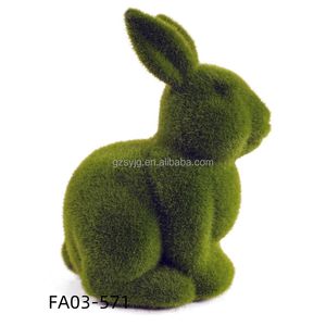 人工モスアニマルウサギパークウェディングショッピングモール窓装飾屋外屋内草植物装飾 - Product Image 4