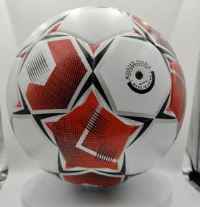 Ballon de football professionnel en cuir PU de haute qualité 2026, taille 5, logo personnalisé, thermocollé - Product Image 1