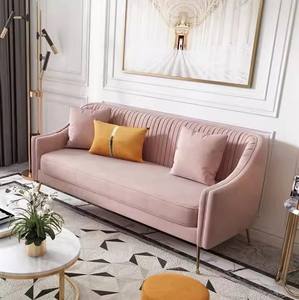 Ensemble de canapés <span class=keywords><strong>Chesterfield</strong></span> en velours capitonné nuageux de luxe européen moderne pour la maison intérieure, salon, meubles - Product Image 2