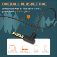 Écouteurs filaires de jeu 3,5 mm SOMIC TONE, basses profondes, stéréo, intra-auriculaires avec micro pour téléphone portable, ordinateur portable