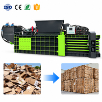 Presse à balles hydraulique horizontale entièrement automatique pour déchets de carton et vêtements usagés