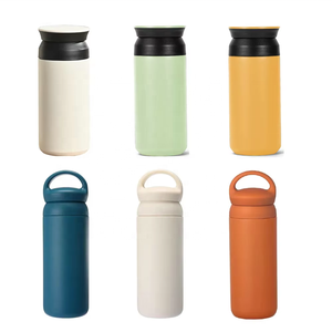 Mug à café isotherme à double paroi en acier inoxydable 350 ml 500 ml, gobelet de voyage pratique avec couvercle Kintos - Product Image 1