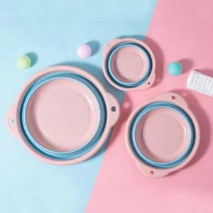 Jolie <span class=keywords><strong>Bassine</strong></span> Pliable en <span class=keywords><strong>Silicone</strong></span> Épaissi pour Enfants Bassin Rétractable Personnalisé pour Bébé Usage Domestique - Product Image 1