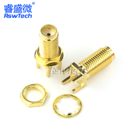 Montaje de adaptador de Cable Coaxial de asiento de antena de/KHD SMA JACK hembra recto Vertical con conector Rf de 4 pines