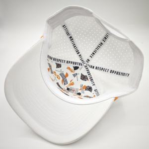 Custom Waterproof Sporty Dobby Dot Baseball <b>Cap</b> Embroidered Patch 5 Panel Rope Hats <b>Snapback</b> <b>Caps</b> for Unisex Adults - Product Image 4