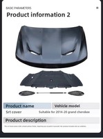 Convient pour Jeep Grand Cherokee modifiée SRT Hellcat Surround 2014-2020, pare-chocs avant, pare-chocs arrière, capot