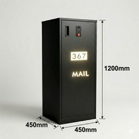 Intelligenter Paketkasten mit Kamera, App-Fernentriegelung, DC12V LED-Adressanzeige für Außenliegende Lieferungen
