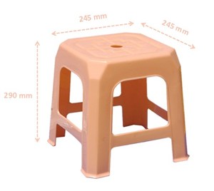 Tabouret/chaise carré <span class=keywords><strong>en</strong></span> plastique <span class=keywords><strong>en</strong></span> gros, polyvalent pour <span class=keywords><strong>la</strong></span> salle à manger, les salles d'attente et les patios extérieurs, résistant aux UV - Product Image 5