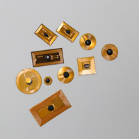 Powerway petit 13.56mhz NFC puce FPC autocollant 5/6/7/8mm Micro FPC Anti-métal plaqué or Nfc étiquette d'étiquette