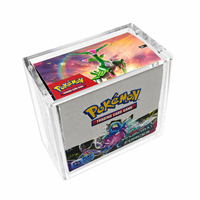 Boîtier de protection en acrylique pour collection ETB avec aimant puissant, étui de présentation pour Elite Trainer Box et Booster Case, avec couvercle magnétique
