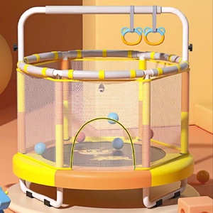 Bạt Lò Xo <span class=keywords><strong>Mini</strong></span> Tập Thể Dục Trong Nhà Thiết Kế Mới 55Inch Có Lưới Chắn An Toàn - Product Image 1