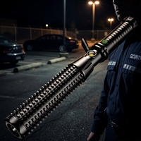 Lampe torche LED tactique rechargeable 1W haute puissance avec pointe antidérapante, torche de sécurité professionnelle, lampe d'urgence EDC pour l'extérieur