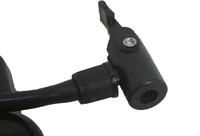 Prêt à être expédié, logo personnalisé, ballons de sport de 31 cm, gonflage à l'air, pompe à main en acier noir pour vélo