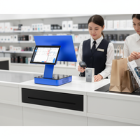 Terminal POS Layar Sentuh Ultra Tipis Mesin Kasir Komersial untuk Ritel Restoran Supermarket Grosir Stok Siap Kirim