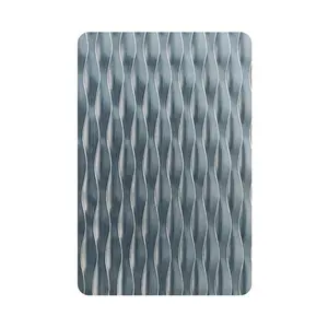 Di alta qualità 5wl 6wl modello sonore 3d pannello di parete di lamiera di acciaio inox per la decorazione della stanza - Product Image 6
