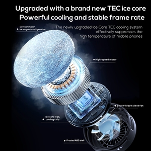 Refroidisseur de téléphone portable silencieux et léger MEMO CX20, réglage à 3 vitesses, refroidissement par semi-conducteurs, radiateur de téléphone - Product Image 3