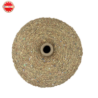 Wool 3MM+6MM Sequin Blended Yarn Dyed Pattern Combed Crochet Hand-Knitted Fancy Yarn 3mm+6mm Sequin for Sewing and Crafting