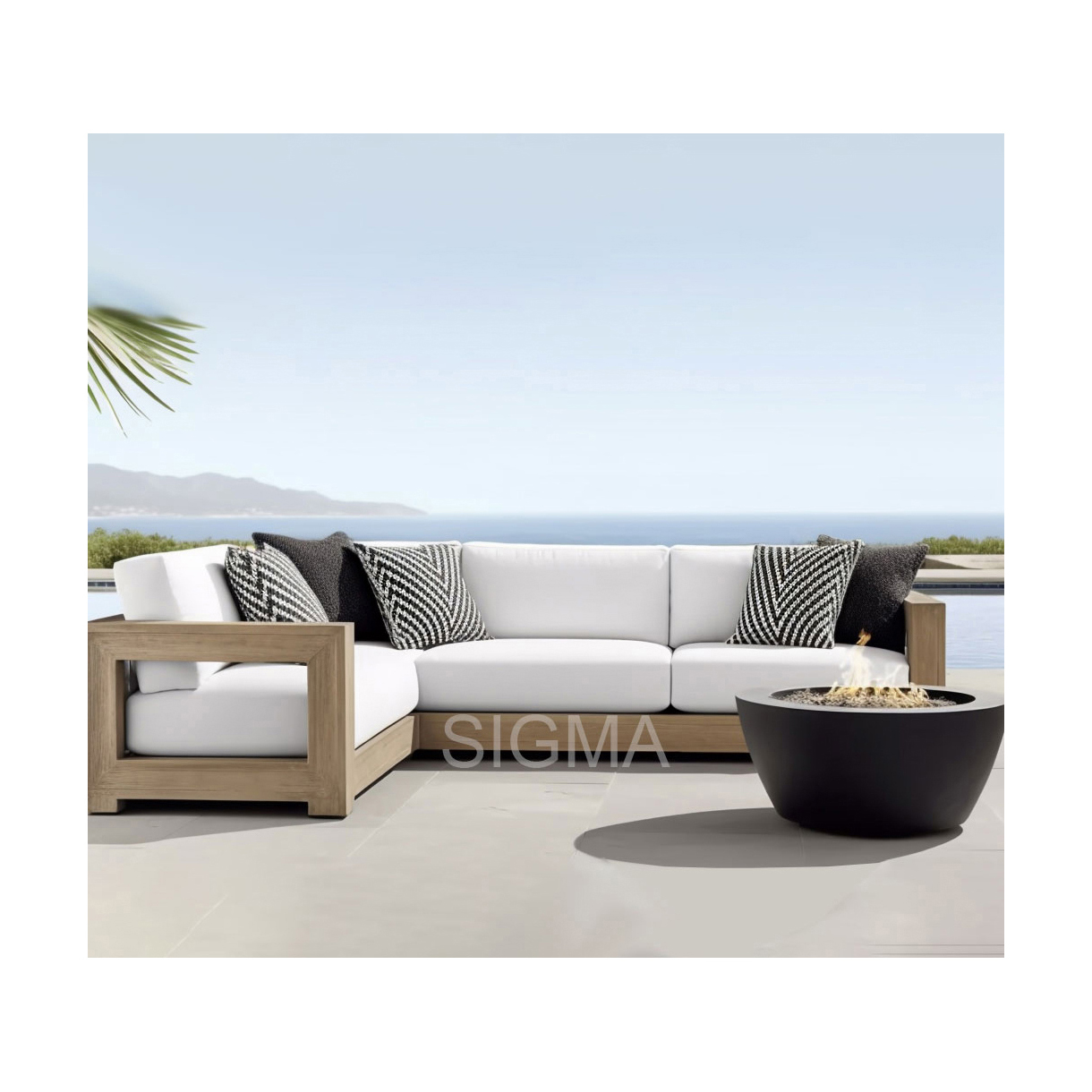 Hot Selling New Design Modernos Estilo Modern Low Price Comfort Outdoor Garden Set Furniture Patio Couch 2 Seater Sofa for Adult