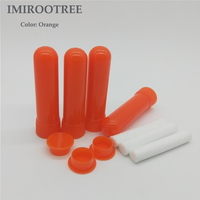 Stylo inhalateur pour aromathérapie et cosmétiques, flacon vide pour huiles essentielles, tube nasal en plastique sans BPA, impression d'écran, mèches non parfumées
