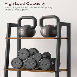 Étagère à échelle <span class=keywords><strong>VASAGLE</strong></span>, bibliothèque à 4 niveaux, étagère de rangement, bibliothèque avec cadre en acier - Product Image 5