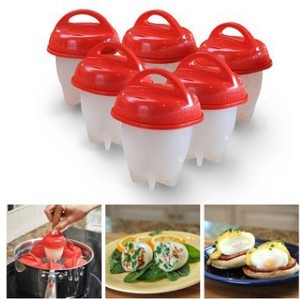 Silicone <b>Egg</b> Cup Cooker 1pc Manual Kitchen Tool For Steaming <b>Eggs</b> - Product Image 2