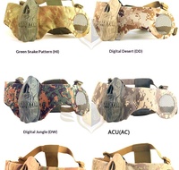 Masque facial demi-couvre-oreilles et bouche Fengjian V18 Skull Edition en TPR+1000D DuPont, tactique, anti-impact, pour compétition et cosplay