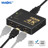 Équipements Audio vidéo OEM 4k 5 en 1 sortie commutateur hdmi 5x1 commutateur hdmi 5 ports avec télécommande IR
