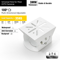 Muestra Gratuita: Soporte Adaptador Semi-Fijo con Inclinación y Giro para Cámara de Seguridad, Soporte Ajustable con Rotación de 360 Grados para CCTV