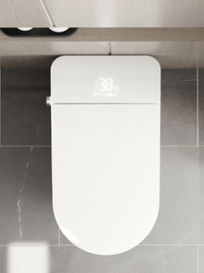 Giá thấp tầng gắn thuôn dài <span class=keywords><strong>WC</strong></span> Made Trung Quốc P-trap/S-trap hiển thị điều khiển bằng giọng nói ghế sưởi ấm tự động tuôn ra nhà vệ sinh thông minh - Product Image 2