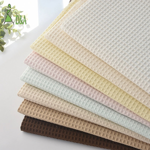 Commercio all'ingrosso in poliestere 100% colore solido Waffle in tessuto <span class=keywords><strong>a</strong></span> bolle stile costola per accappatoio tenda della camicia per le ragazze sublimazione - Product Image 2