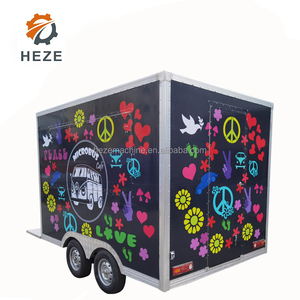 Mini camion alimentaire, <span class=keywords><strong>caravane</strong></span> <span class=keywords><strong>Vintage</strong></span>, personnalisée en chine, café Bbq, Pizza, crème glacée, Van rétro, petit format, Mobile pour nourriture rapide en Europe - Product Image 3