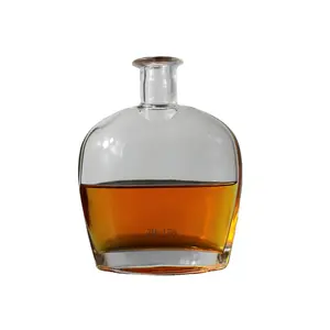 Garrafa de vidro de uísque tequila brandy gin licor de alta qualidade preço de fábrica diretamente produzido pela fábrica na China