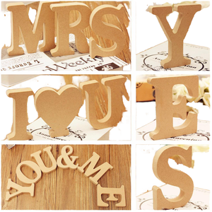 <strong>Wholesale</strong> MDF Engraved <strong>Wooden</strong> <strong>Letters</strong> 'HELLO' Upper Alphabet Cutout for DIY Home Wedding Decor Love Theme Tabletop - Product Image 3