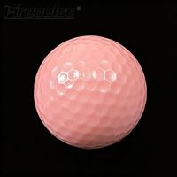 Lot de 2 balles de golf Tour en Surlyn, surface brillante, compression 85, couleur rose nacré, balles de compétition, logo personnalisé, OEM disponible