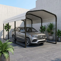 Cocheras Modernas de Estructura de Acero al por Mayor, Soluciones de Almacenamiento para Exteriores, Kits de Construcción Metálica de Grado Industrial, Duraderos e Impermeables