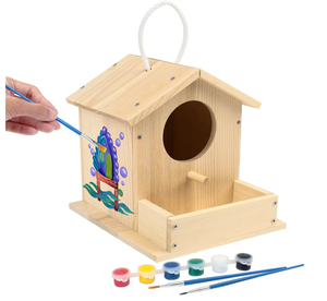 Fabricant moderne Vente en gros DIY maison d'oiseau en bois à la main nichoir en bois nichoir - Product Image 2